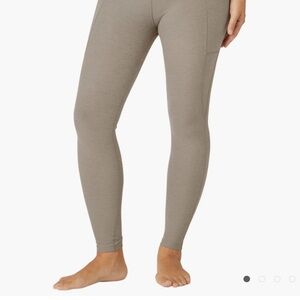 Beyond Yoga Maternity Taupe Leggings